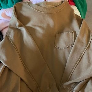 aerie distressed crewneck